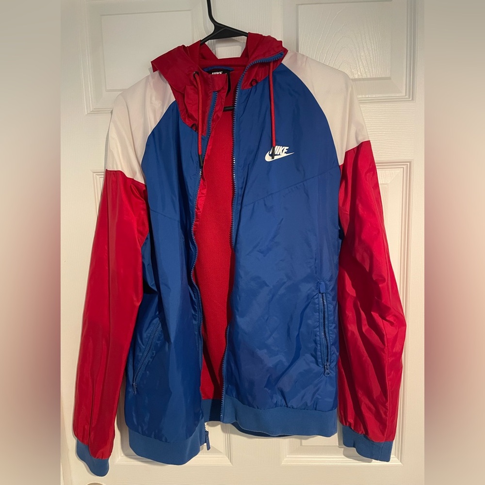 Nike Men's Windrunner Red and Blue